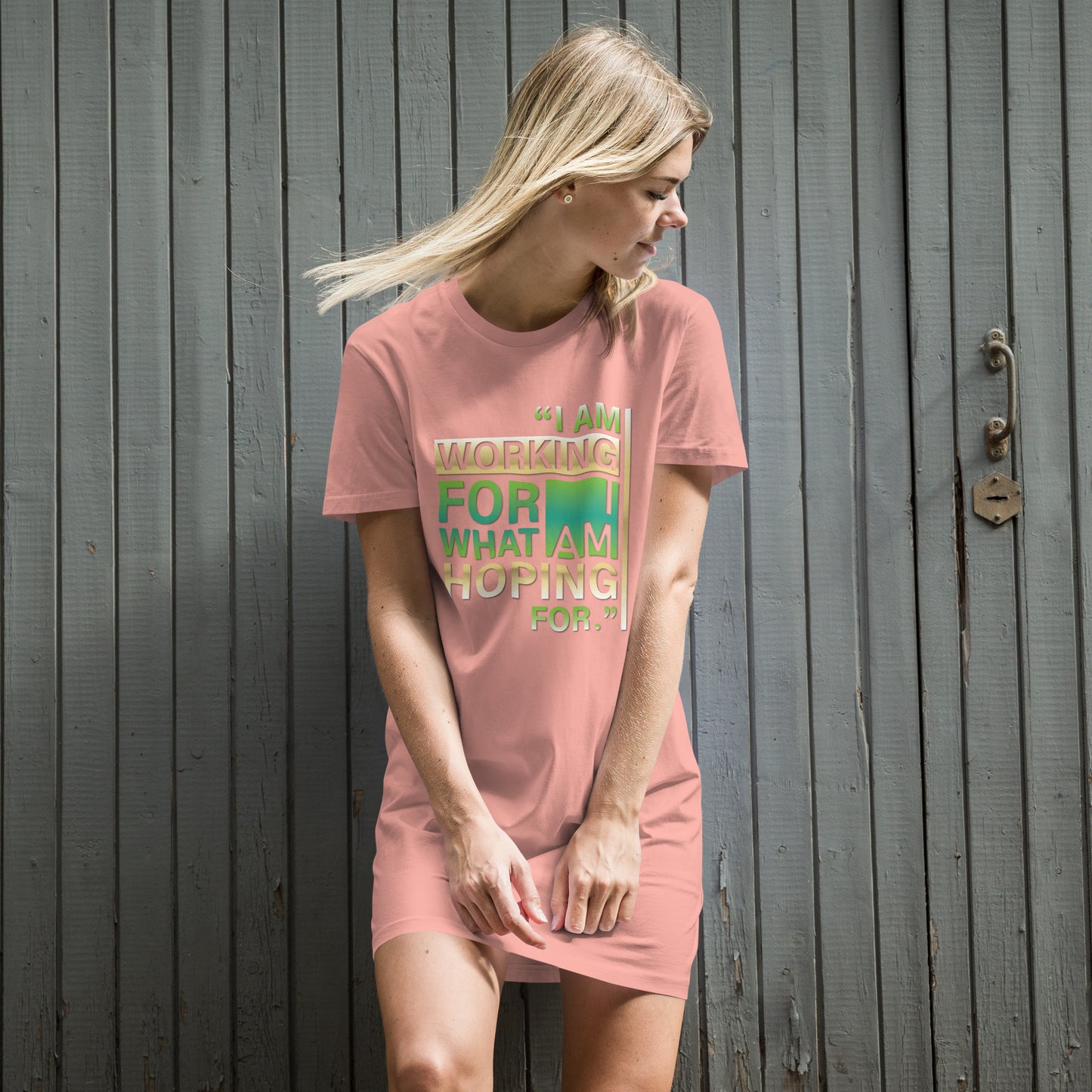 Working & Hoping Organic cotton t-shirt dress