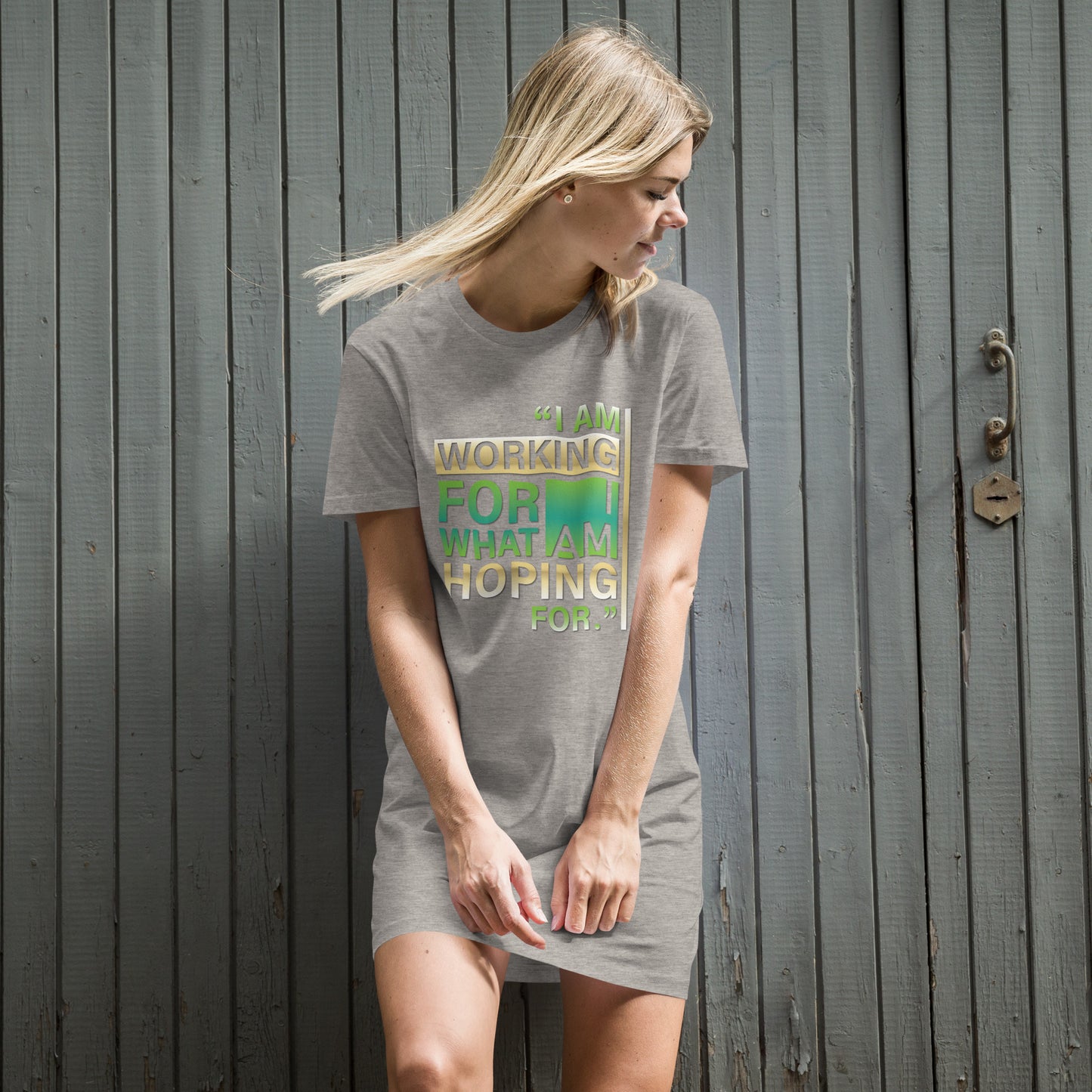 Working & Hoping Organic cotton t-shirt dress
