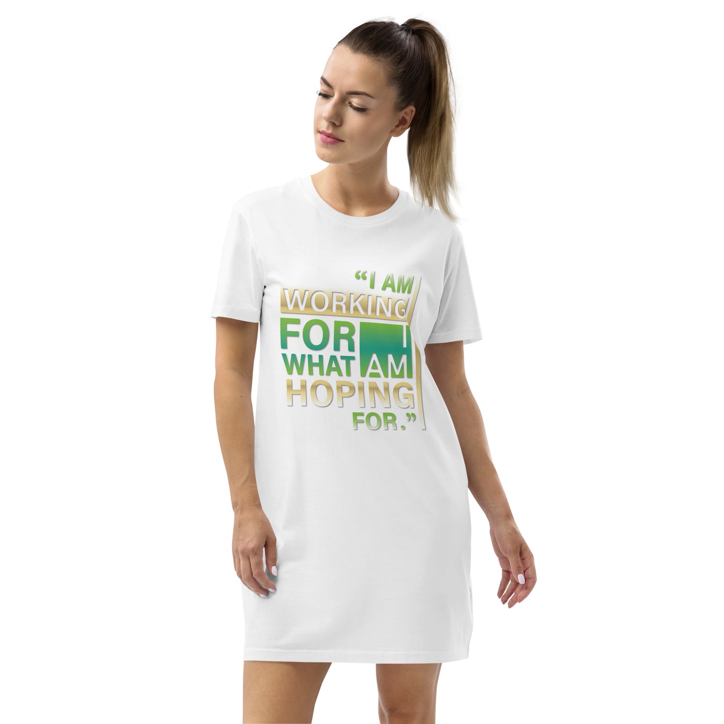 Working & Hoping Organic cotton t-shirt dress