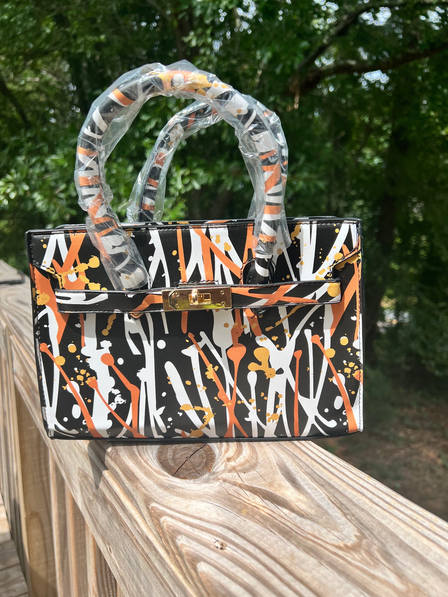 Tiger Stripe Handbag - Medium