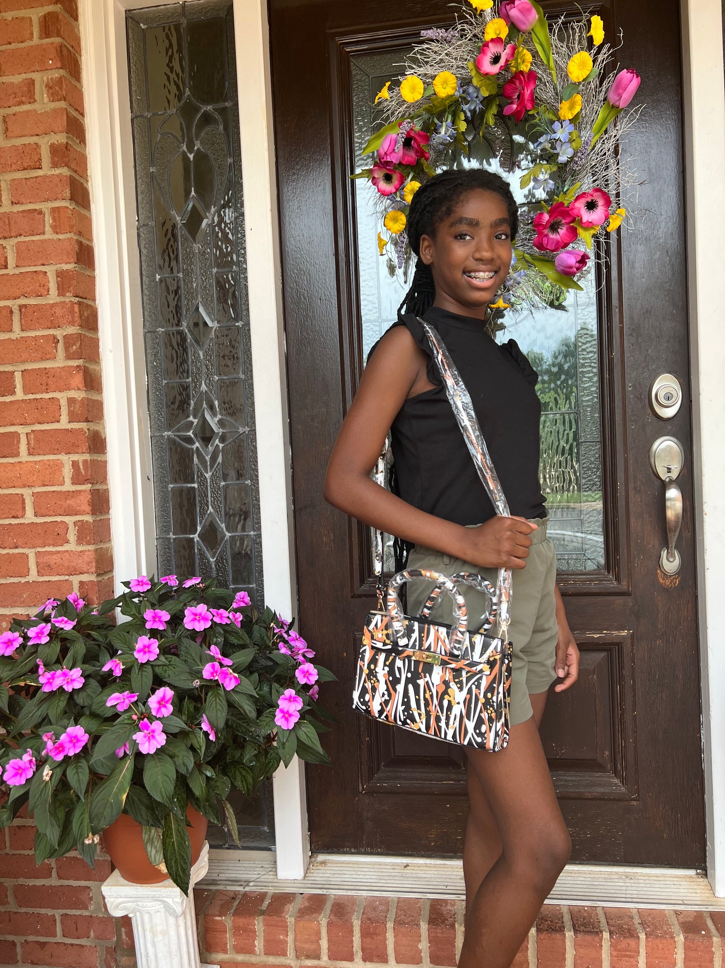 Tiger Stripe Handbag - Medium
