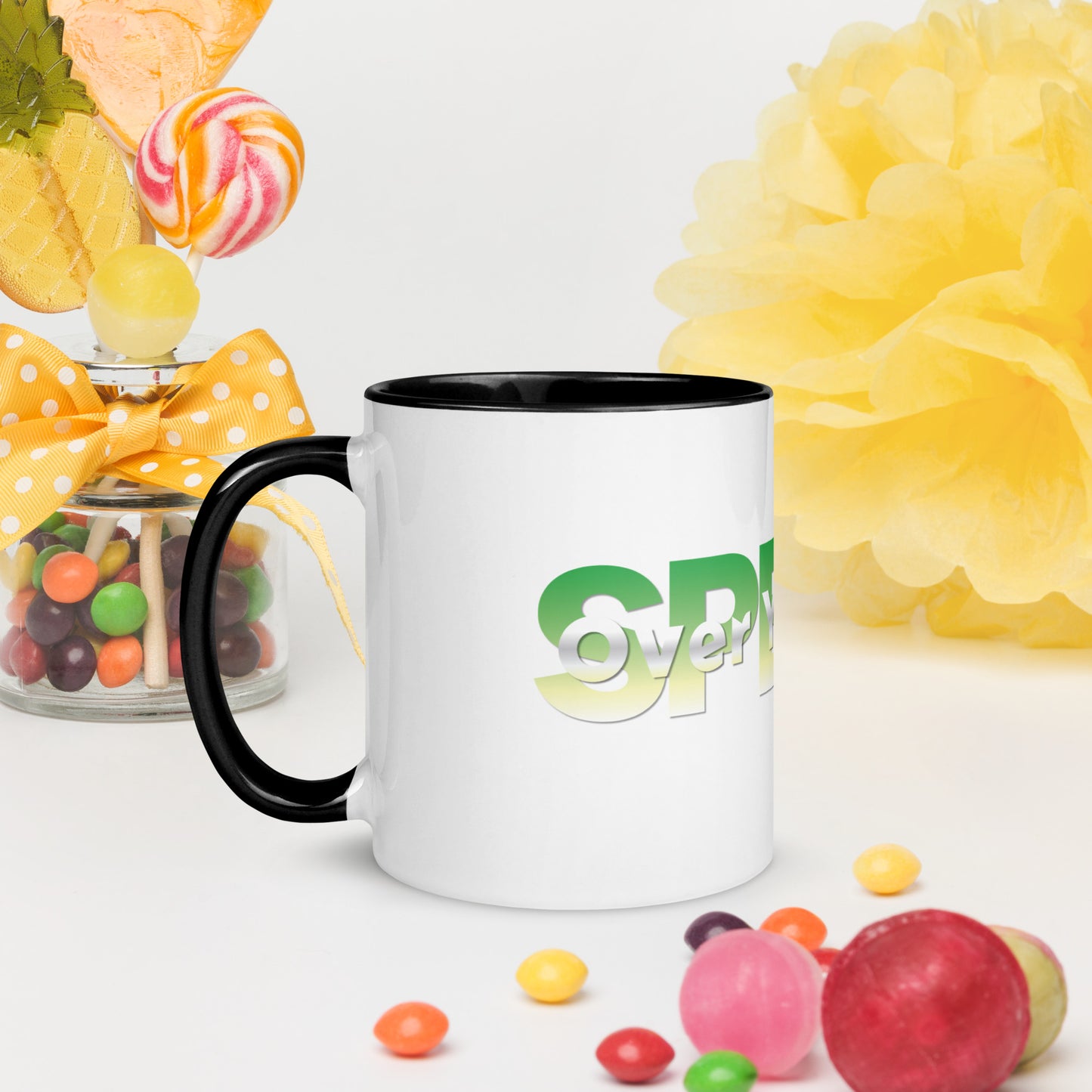 Speak Over Yourself Mug with Color Inside