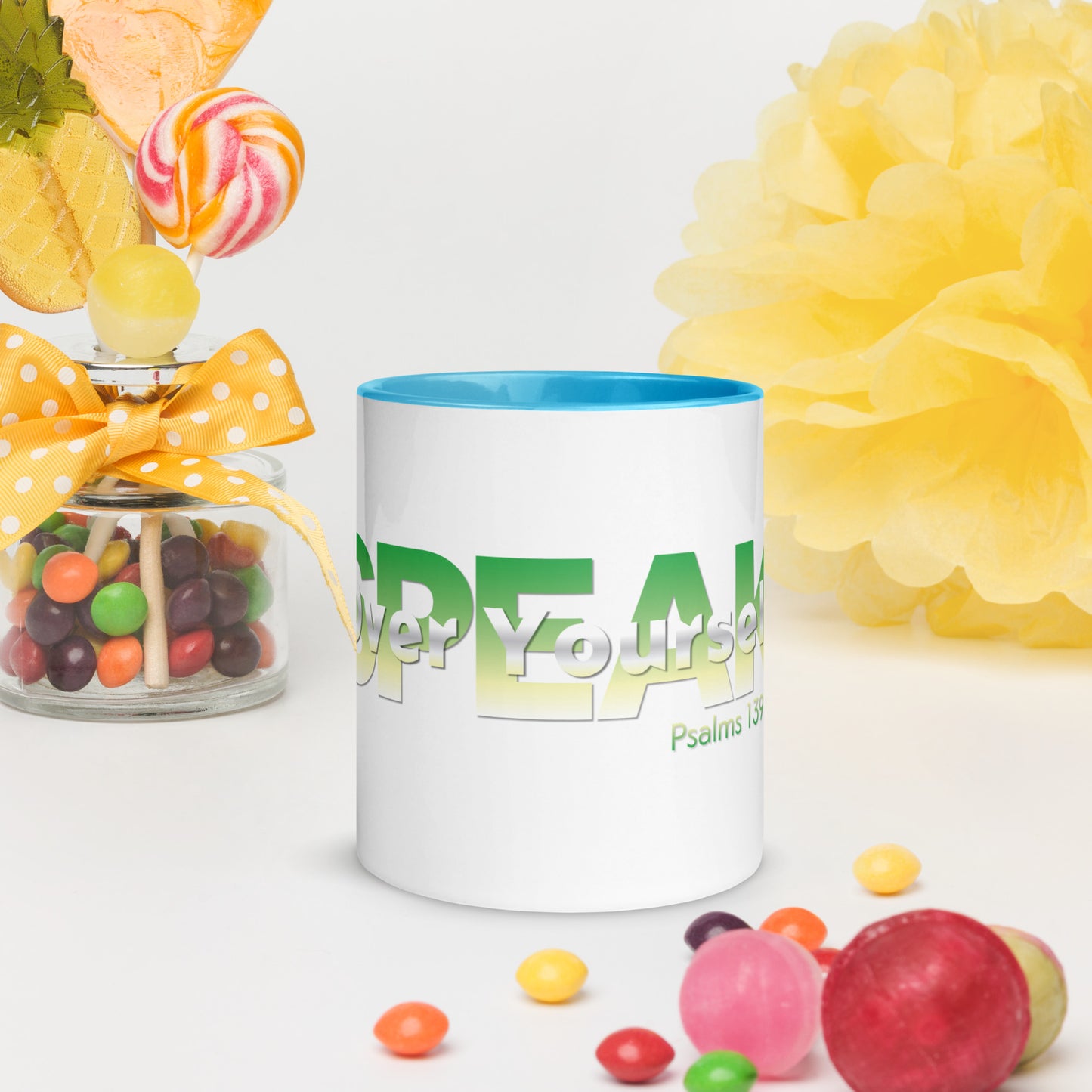 Speak Over Yourself Mug with Color Inside