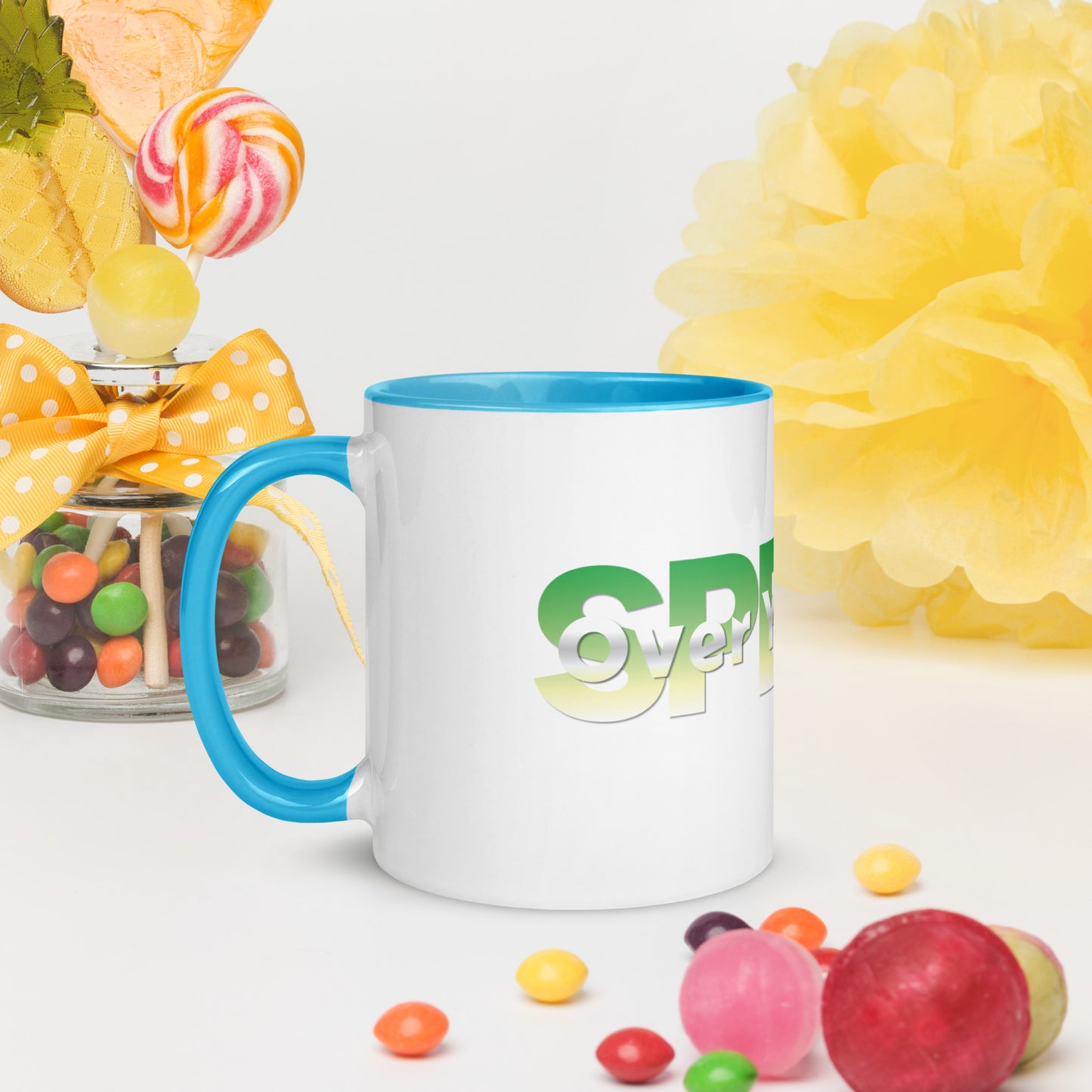 Speak Over Yourself Mug with Color Inside