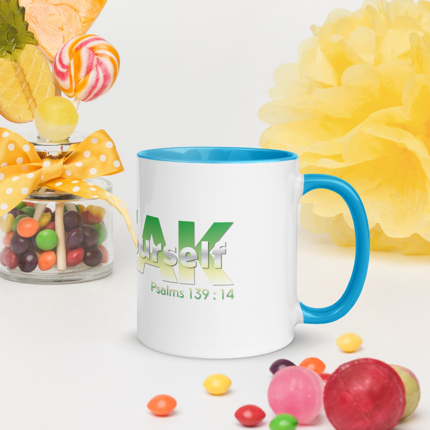 Speak Over Yourself Mug with Color Inside