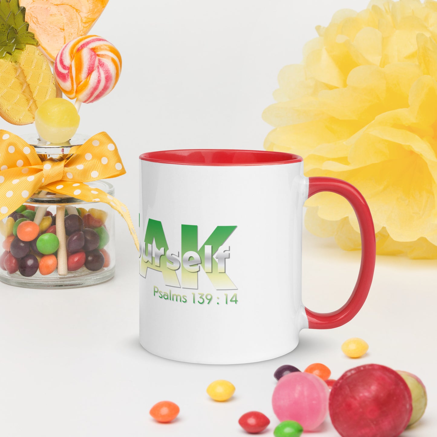 Speak Over Yourself Mug with Color Inside