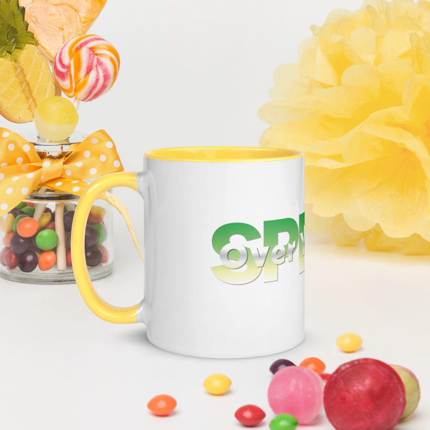 Speak Over Yourself Mug with Color Inside