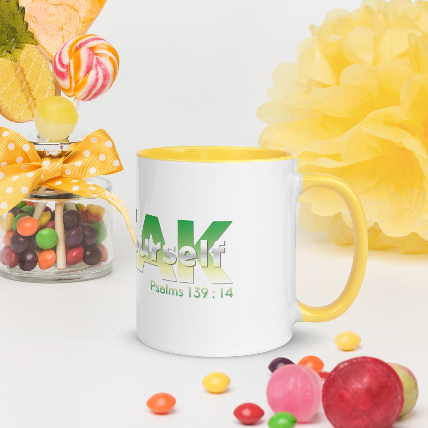 Speak Over Yourself Mug with Color Inside