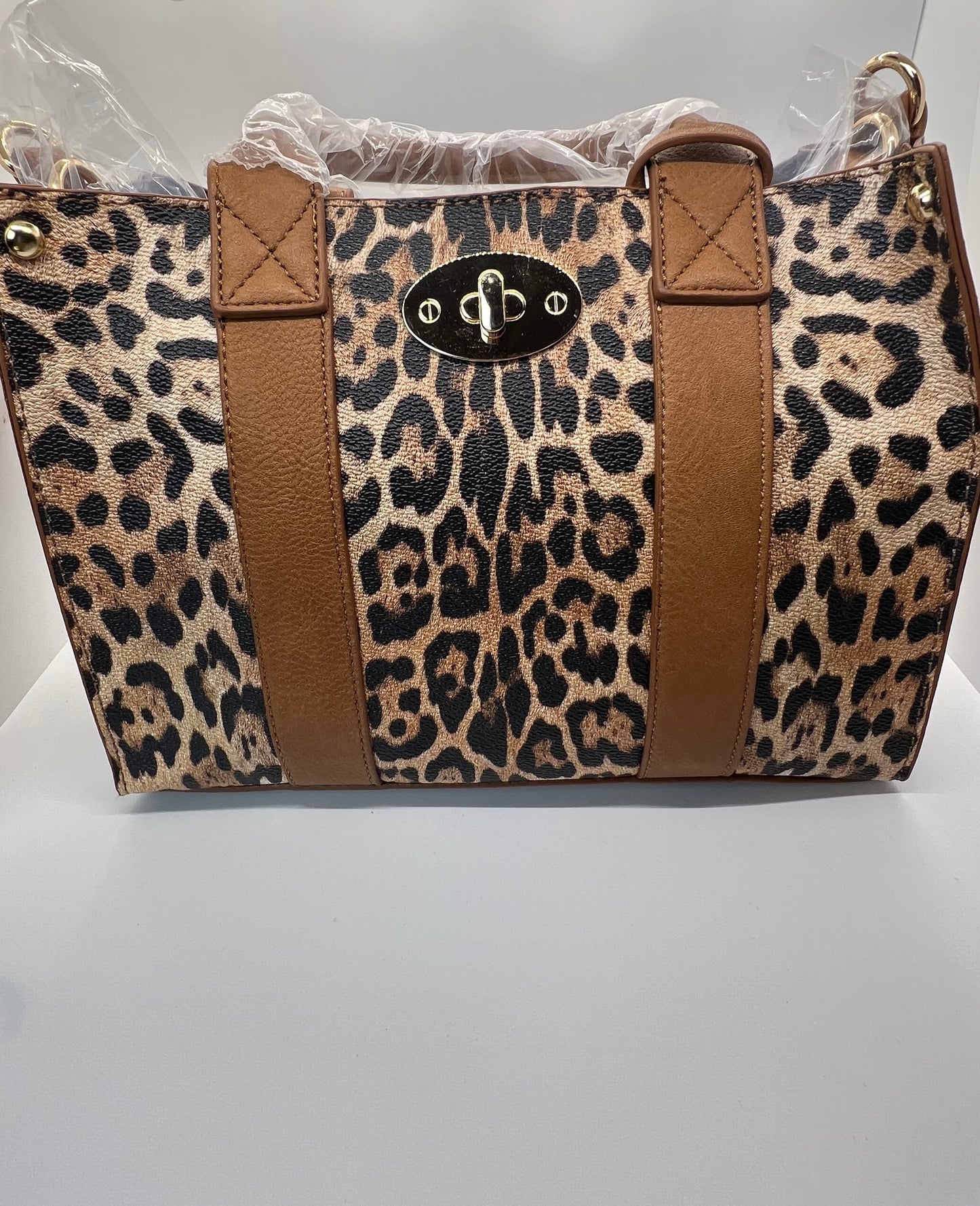 Leopard Print Handbag- Medium