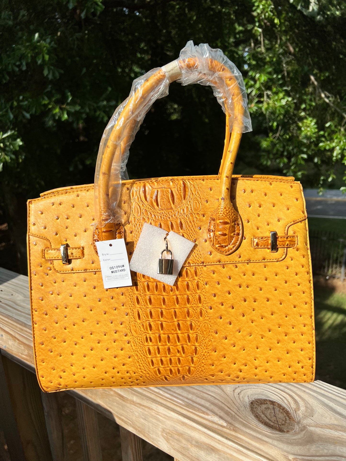 Large Mustard Color Handbag