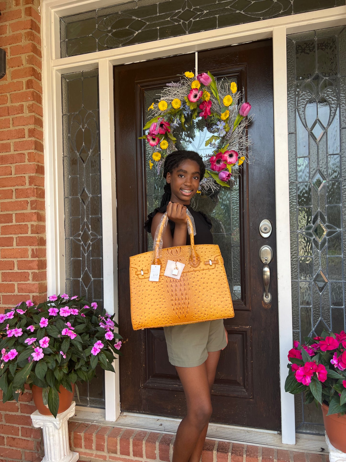 Large Mustard Color Handbag