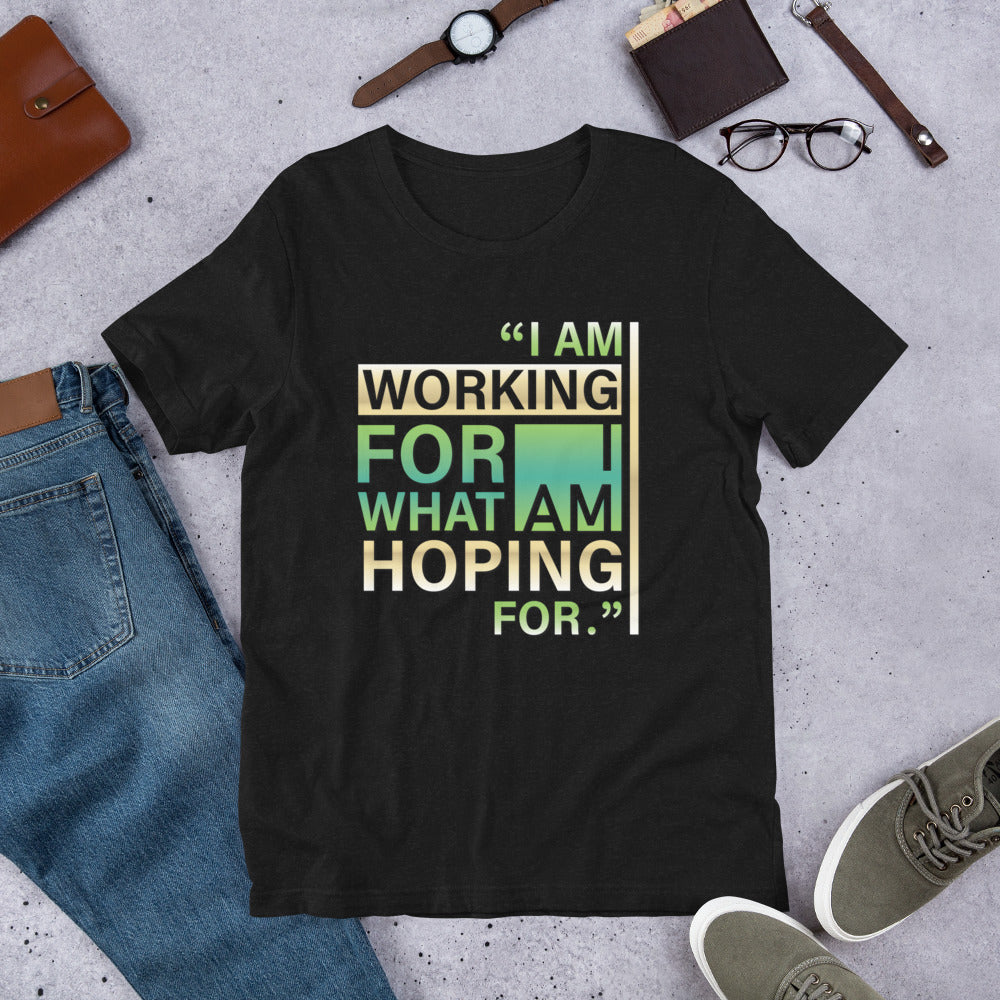 Working For What I Am Hoping For Unisex t-shirt (PLUS SIZE)